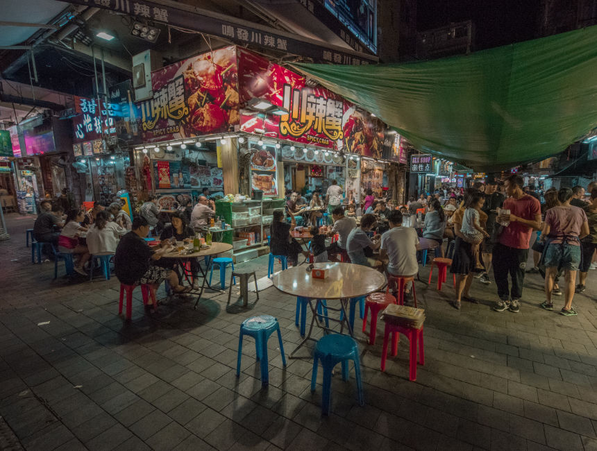 street food hong kong temple street